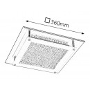 Rabalux 2445 LED stropní svítidlo Sharon 1x18W | 1620lm | 4000K - chrom