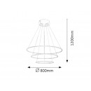 Rabalux 2545 LED závěsné stropní svítidlo Donatella 1x95W | 5774lm | 4000K - bílá