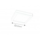 Rabalux 2668 LED zápustné a přisazené stropní svítidlo Lois 1x18W | 1400lm | 3000K - saténový chrom