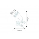 RABALUX 3475 Fred Klipsový svítidlo GU10 1X MAX 15W 3000K