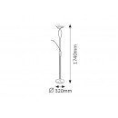 Rabalux 4555 Gamma stojanové svítidlo E27 2x15W+G9 1x40W bílá