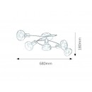 RABALUX 5552 Holly stropní svítidlo E14 5X MAX 40W