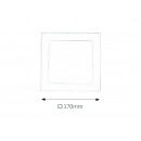 Rabalux 5587 LED koupelnové zápustné a přisazené stropní svítidlo Lois 1x12W | 800lm | 4000K | IP44 - chrom, bílá