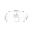 Rabalux 5746 LED koupelnové nástěnné svítidlo Betty 2x4W | 785lm | 4000K | IP44 - bronz