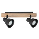 RABALUX 5903 Mac spot GU10 2x35W černá/buk