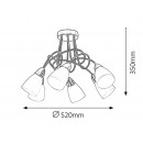 RABALUX 6080 Polla stropní 6xE14 New 2014