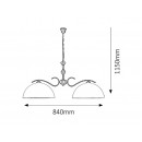 Rabalux 7139 AURELIA závěsné svítidlo 2xE27