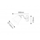 RABALUX 7256 Fabiola nástěnné svítidlo E27 1x40W černá