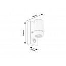 Rabalux 8838 Medina exteriérové ​​nástěnné svítidlo se senzorem bílé GU10 max 10W IP44