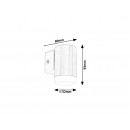 Rabalux 8937 LED venkovní ​​nástěnné svítidlo Catania 1x4W | 350lm | 3000K | IP44 - bronz