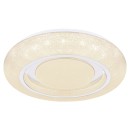 Globo 483111-24 LED stropní svítidlo Rada 1x24W | 1800lm | 3000-6000K - třpytivý efekt, stmívatelné, bílá, opál