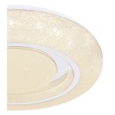 Globo 483111-24 LED stropní svítidlo Rada 1x24W | 1800lm | 3000-6000K - třpytivý efekt, stmívatelné, bílá, opál