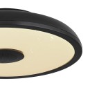 Globo 41366B LED stropní svítidlo s reproduktorem Raffy 1x18W | 820lm | 3000-6500K | RGB | IP44- stmívatelné, Bluetooth, dálkové ovládání, noční režim, paměťová funkce, černá, opál
