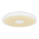 Globo 41366W LED stropní svítidlo s reproduktorem Raffy 1x18W | 1100lm | 3000-6500K | RGB | IP44- stmívatelné, Bluetooth, dálkové ovládání, noční režim, paměťová funkce, bílá, opál
