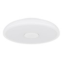 Globo 41366W LED stropní svítidlo s reproduktorem Raffy 1x18W | 1100lm | 3000-6500K | RGB | IP44- stmívatelné, Bluetooth, dálkové ovládání, noční režim, paměťová funkce, bílá, opál