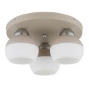 Globo 15999-3D přisazené stropní svítidlo RAGUSA  E27 | béžová