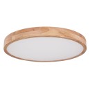 Globo 41745-48 LED stropní svítidlo Rainer 1x48W | 3100lm | 3000-6000K - paměťová funkce, noční režim, stmívatelné, dálkové ovládání, imitace dřeva, bílá