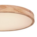 Globo 41745-48 LED stropní svítidlo Rainer 1x48W | 3100lm | 3000-6000K - paměťová funkce, noční režim, stmívatelné, dálkové ovládání, imitace dřeva, bílá