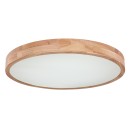 Globo 41745-48 LED stropní svítidlo Rainer 1x48W | 3100lm | 3000-6000K - paměťová funkce, noční režim, stmívatelné, dálkové ovládání, imitace dřeva, bílá