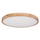 Globo 41745-60 LED stropní svítidlo Rainer 1x60W | 2600lm | 3000-6000K - paměťová funkce, noční režim, stmívatelné, dálkové ovládání, imitace dřeva, bílá