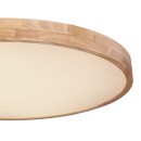 Globo 41745-60 LED stropní svítidlo Rainer 1x60W | 2600lm | 3000-6000K - paměťová funkce, noční režim, stmívatelné, dálkové ovládání, imitace dřeva, bílá