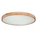 Globo 41745-60 LED stropní svítidlo Rainer 1x60W | 2600lm | 3000-6000K - paměťová funkce, noční režim, stmívatelné, dálkové ovládání, imitace dřeva, bílá