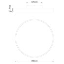 Globo 41745-60 LED stropní svítidlo Rainer 1x60W | 2600lm | 3000-6000K - paměťová funkce, noční režim, stmívatelné, dálkové ovládání, imitace dřeva, bílá