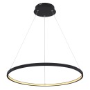 Globo 67192-29B LED závěsné stropní svítidlo Ralph 1x29W | 1250lm | 3000K - nastavitelná výška, černá, opál