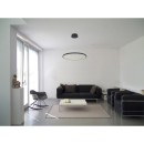 Globo 67192-29B LED závěsné stropní svítidlo Ralph 1x29W | 1250lm | 3000K - nastavitelná výška, černá, opál