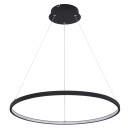 Globo 67192-29B LED závěsné stropní svítidlo Ralph 1x29W | 1250lm | 3000K - nastavitelná výška, černá, opál