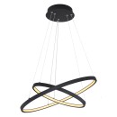 Globo 67192-42B LED závěsné stropní svítidlo Ralph 1x42W | 1500lm | 3000K - stmívatelné, paměťová funkce, černá, opál