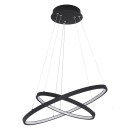 Globo 67192-42B LED závěsné stropní svítidlo Ralph 1x42W | 1500lm | 3000K - stmívatelné, paměťová funkce, černá, opál