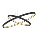 Globo 67192-42B LED závěsné stropní svítidlo Ralph 1x42W | 1500lm | 3000K - stmívatelné, paměťová funkce, černá, opál