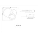 Globo 67370-40 LED přisazené stropní svítidlo RANDELL | 40W integrovaný LED zdroj | 1890lm | 3000K | bílá