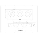 Globo RAYMOND 56964-3 LED bodové stropní svítidlo | 24W LED | 1000lm | 3000K