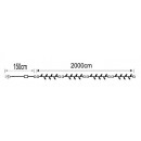 LED vánoční řetěz DRL200/4 délka 20 m, IP44 pro venkovní i vnitřní použití