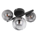 Globo 56133-3W LED přisazené stropní svítidlo Riha 9x3W | 720lm | G9 | 3000K - černá, kouřová
