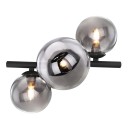 Globo 56133-3W LED přisazené stropní svítidlo Riha 9x3W | 720lm | G9 | 3000K - černá, kouřová