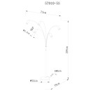 Globo ROBBY 57910-5S stojací lampa GU10