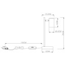Globo 57910TB stolní svítidlo Robby 1x5W | GU10 - černá
