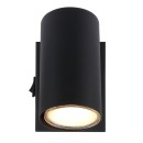 Globo 57911-1B nástěnné svítidlo Robby 1x25W | GU10 - vypínač na těle, černá