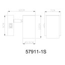 Globo ROBBY 57911-1S bodové nástěnné svítidlo GU10