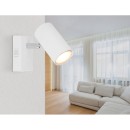 Globo 57911-1W nástěnné svítidlo Robby 1x25W | GU10 - vypínač na těle, bílá