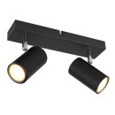 Globo 57911-2B přisazené stropní bodové svítidlo Robby 2x35W | GU10 - černá