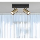 Globo 57911-2M přisazené stropní bodové svítidlo Robby 2x35W | GU10 - černá, mosaz