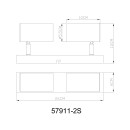 Globo ROBBY 57911-2S bodové stropní svítidlo GU10