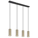 Globo 57911-4HM závěsné svítidlo Robby 4x35W | GU10 - černá, mosaz
