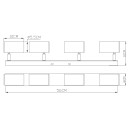 Globo 57911-4M přisazené stropní bodové svítidlo Robby 4x35W | GU10 - černá, mosaz