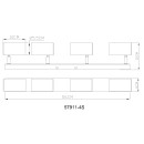 Globo ROBBY 57911-4S bodové stropní svítidlo GU10