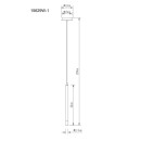 Globo RYAN 15629W-1 LED závěsné stropní svítidlo G9